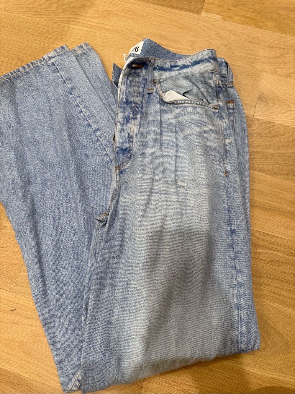 rag & bone Light Blue Boyfriend Jeans